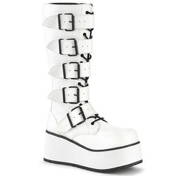 Knee High Boots – Trashville 518 | White Matte