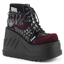 Ankle Boots – Stomp 18 | Burgundy Velvet