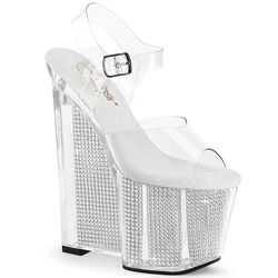 Varianten | Variants – Clear - White - Silver Rhinestone Filled/Clear