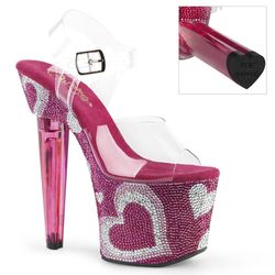 Varianten | Variants – Clear - Hot Pink/White Rhinestones