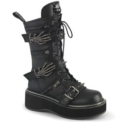 Mid-Calf/Knee Boots – Emily 82 | Black Matte