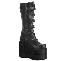 Knee High Boots – Stack 308 | Black Matte