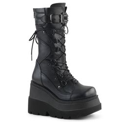 Mid-Calf Boots/Knee Boots – Shaker 70 | Black Matte - Mesh