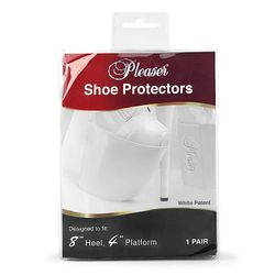 8" Patent | Pleaser Shoe Protectors – White