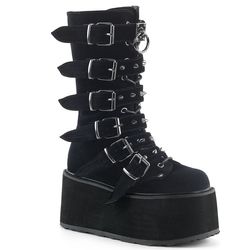 Mid-Calf Boots – Damned 225 | Black Velvet