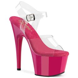 Regular Platform – Clear - Hot Pink