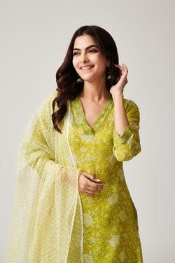 Kota Doria 1 – Kamal Lime Green