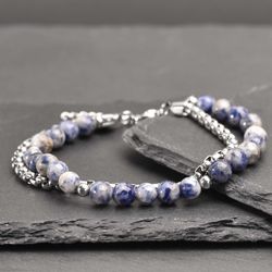 Choose your stone – Sodalite & Metal