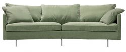 Storlek – 3-sits XL Svängd Soffa Big Cushions