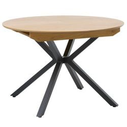 Matbord Ø120-160 cm, Naturlig ek