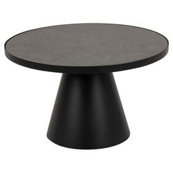 Soffbord Rund 66 cm Svart