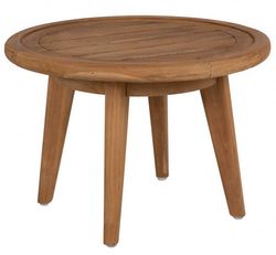 Färg – Sidobord Rund 50 cm Teak