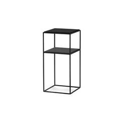 Sängbord 34x34 cm Svartbetsad ask