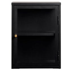 Storlek: – Väggskåp 60 cm svart Glas