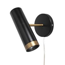 Vägglampa Svart matt