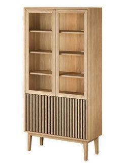 Vitrinskåp träsidor