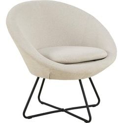 Loungefåtölj Apia tyg Beige