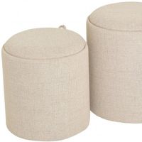 Maiko Sittpuff/Sidobord 2-pack Beige