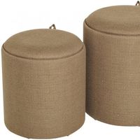Utförande – Maiko Sittpuff/Sidobord 2-pack Brun
