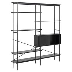 88x172x27 cm Svart