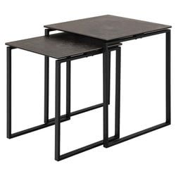 Satsbord 55x50x50 cm Svart Keramik
