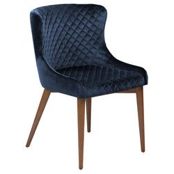 Färg – Midnight Blue Velvet/Oak - Tyg