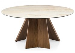 Matbord Runt 160cm Marmor