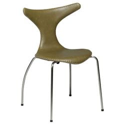 Moss Green/Chrome - Konstläder