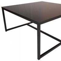 Utförande –  Pierre Soffbord 100x100cm Svart Glas