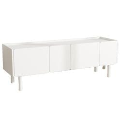 Mediabänk 160 cm Vit