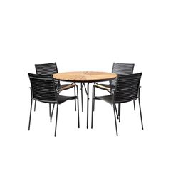 Matbord 110 cm + 4 stolar