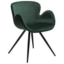 Färg – Emerald Green Velvet/Svart - Tyg