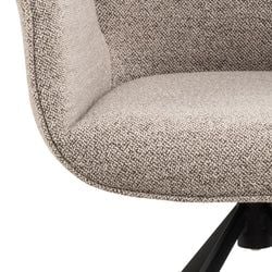 Karmstol Snurr Monza tyg Beige