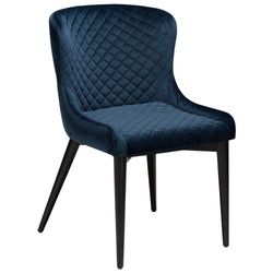 Färg – Midnight Blue Velvet/Black oak - Tyg