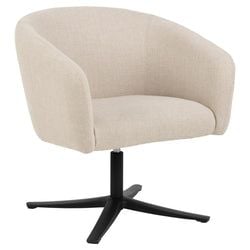 Snurrfåtölj tyg Beige