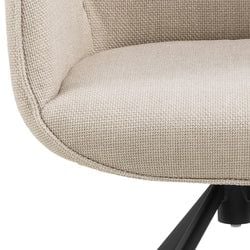 Karmstol Snurr Basel tyg Beige