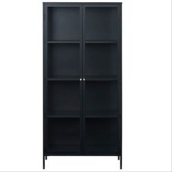 Storlek: – Skåp 190 cm svart Glas
