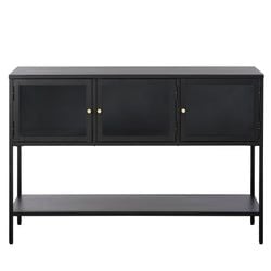 Sideboard höga ben Svart