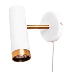 Vägglampa Vit Matt