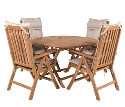 Matgrupp 100 cm ink Positionsstolar