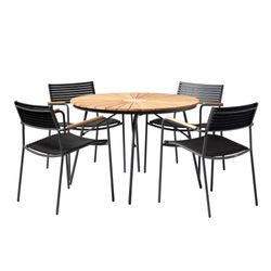 Matbord 110 cm + 4 stolar