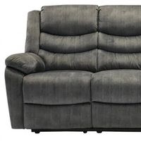 Winfield 3-Sits Reclinersoffa Grått Tyg