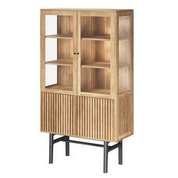 Vitrinskåp 100x180 cm Trädörrar