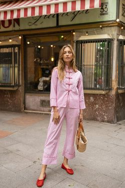 Dandan PJ set – Pink stripes