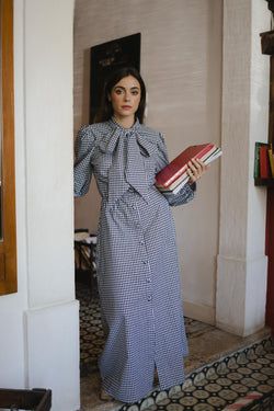 Rose dress – black gingham