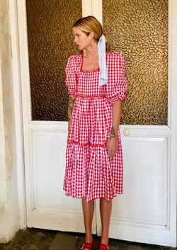 Raphaelle dress – red gingham