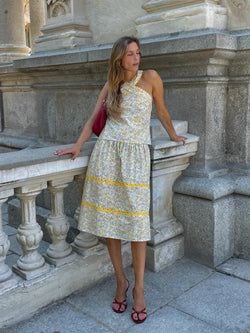 Menorca skirt – Floral yellow