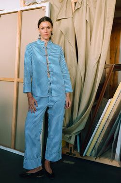 Dandan PJ set – Blue Stripes