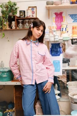 Theodore shirt – Pink gingham