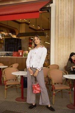 souffle pants – Brown gingham